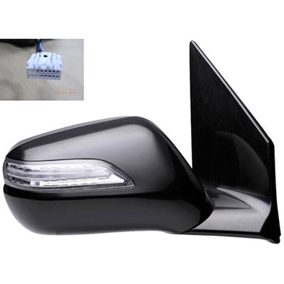2008 acura mdx passenger side power door mirror with heated glass with mirror memory with turn signal arswmac1321112