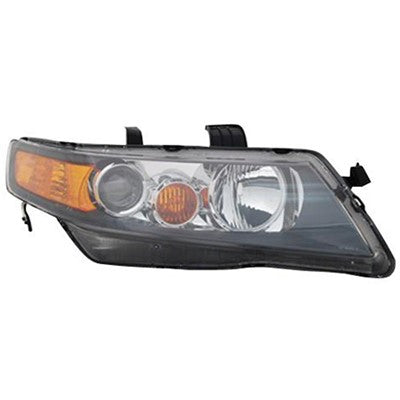 2007 acura tsx front passenger side replacement hid headlight lens and housing arswlac2503112c