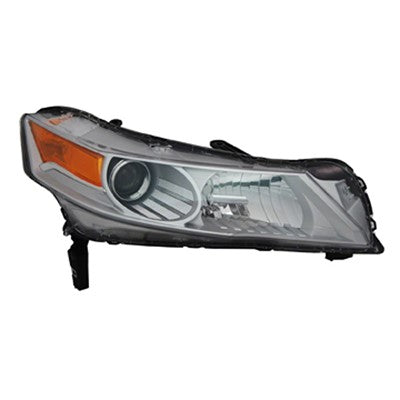 2010 acura tl front passenger side replacement hid headlight lens and housing arswlac2519116c
