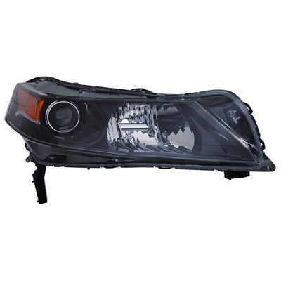 2013 acura tl front passenger side replacement hid headlight lens and housing arswlac2519118c