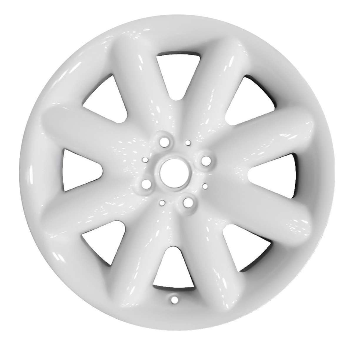 2009 Mini Cooper 17" OEM Wheel Rim With Grooves on Back Side of Spoke W59364AW