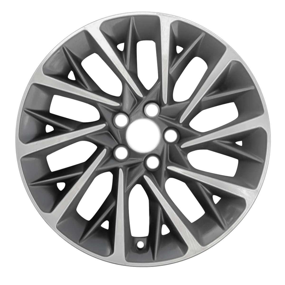 Wheel For 2012-2013 Hyundai Azera 18x7.5 Alloy 5 V Spoke Bright Silver