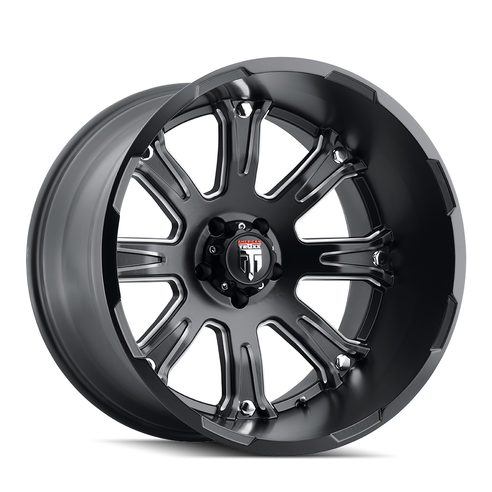 American Truxx 22"x14" Non-Chrome Black/Milled Custom Wheel ARSWCWAT15422436M76