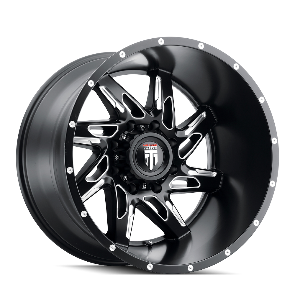 American Truxx 20"x10" Non-Chrome Black/Milled Custom Wheel ARSWCWAT1832185M24