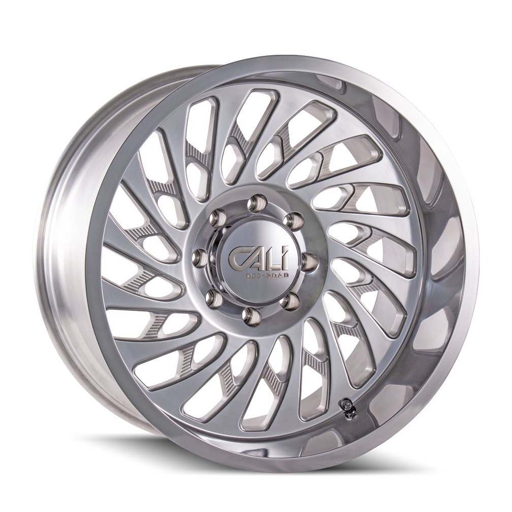 Cali Off-Road 24"x12" Non-Chrome Polished/Milled Spokes Custom Wheel ARSWCW910824283P