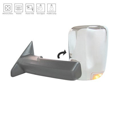 2016 ram 3500 driver side mirror with heated glass with mirror memory with turn signal arswmch1320398