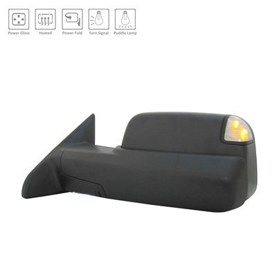 2017 ram 3500 driver side mirror with heated glass without mirror memory with turn signal arswmch1320401