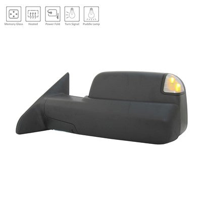 2017 ram 3500 driver side mirror with heated glass with mirror memory with turn signal arswmch1320402