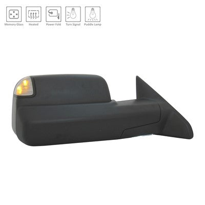 2015 ram 2500 passenger side mirror with heated glass with mirror memory with turn signal arswmch1321402