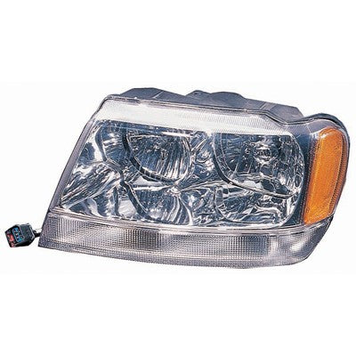 1999 jeep grand cherokee front driver side replacement headlight assembly arswlch2502120c