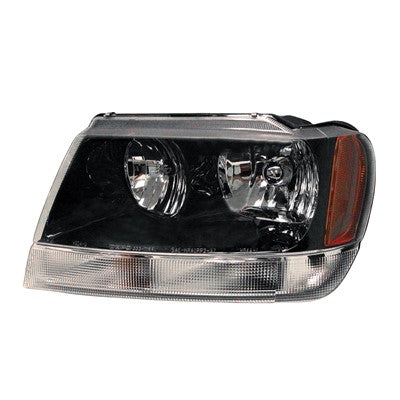 2003 jeep grand cherokee front driver side replacement headlight assembly arswlch2502138c
