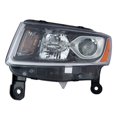2014 jeep grand cherokee front driver side replacement halogen headlight assembly arswlch2502247