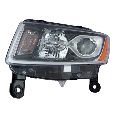 2014 jeep grand cherokee front driver side replacement halogen headlight assembly arswlch2502247c