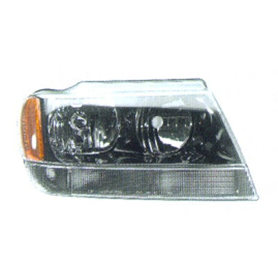 2003 jeep grand cherokee front passenger side replacement headlight assembly arswlch2503120v