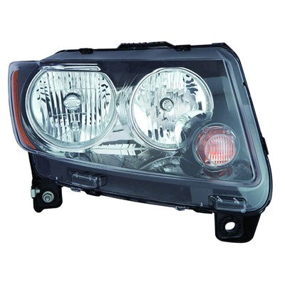 2013 jeep compass front passenger side replacement halogen headlight assembly arswlch2503246v