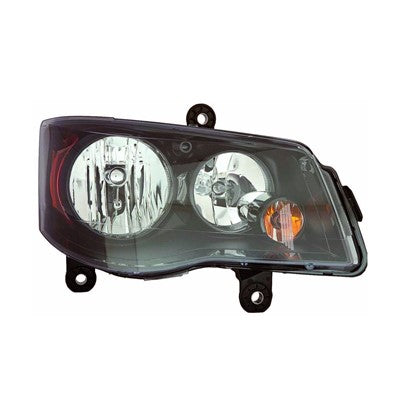 2012 dodge caravan front passenger side replacement halogen headlight assembly arswlch2503266c