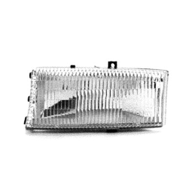 1997 dodge dakota front driver side replacement headlight lens and housing arswlch2518107v