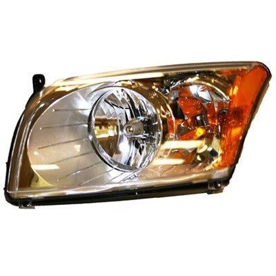 2009 dodge caliber front driver side replacement headlight lens and housing arswlch2518118v