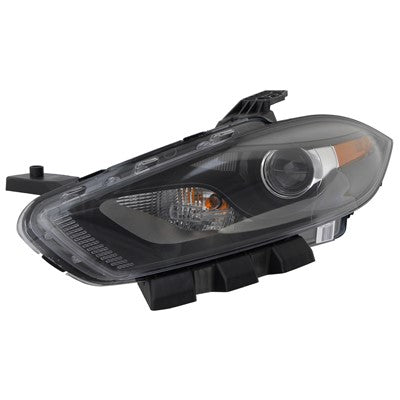2016 dodge dart front driver side replacement hid headlight lens and housing arswlch2518145v