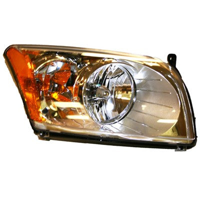 2009 dodge caliber front passenger side replacement headlight lens and housing arswlch2519118v