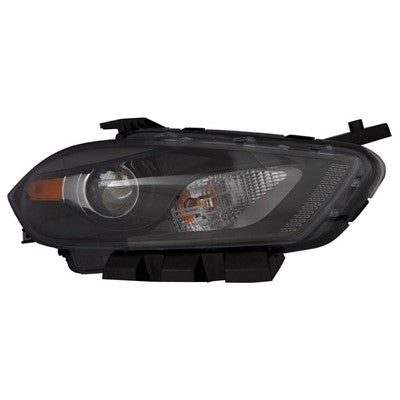 2016 dodge dart front passenger side replacement halogen headlight lens and housing arswlch2519150c