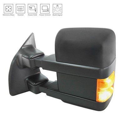 2013 ford f 450 driver side power door mirror with heated glass with mirror memory with turn signal arswmfo1320488