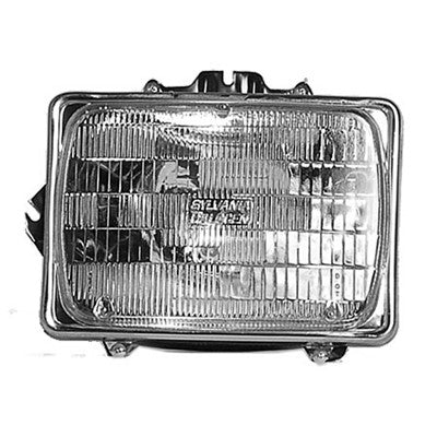 2006 ford econoline front driver side replacement headlight lens and housing arswlfo2500127