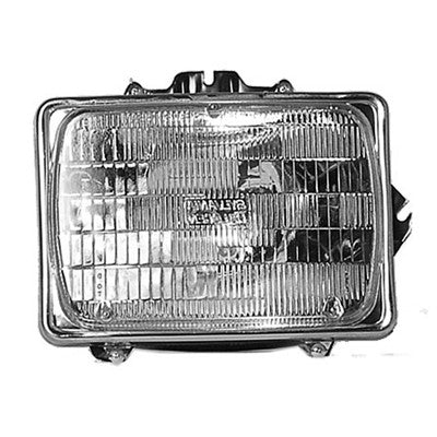 1995 ford econoline front passenger side replacement headlight lens and housing arswlfo2501127