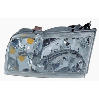 2000 ford crown victoria front driver side replacement headlight lens and housing arswlfo2502200c