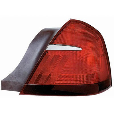 2001 mercury grand marquis rear passenger side replacement tail light lens and housing arswlfo2801155