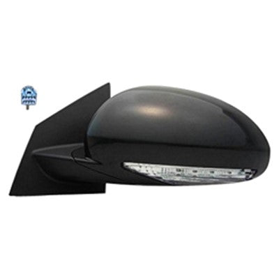 2012 buick enclave driver side oem power door mirror with heated glass with turn signal arswmgm1320380oe
