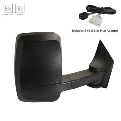 2005 gmc savana passenger side power door mirror with heated glass without turn signal arswmgm1321530