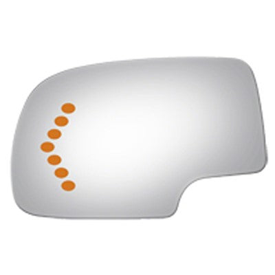 2001 gmc yukon driver side mirror glass with turn signal arswmgm1323347