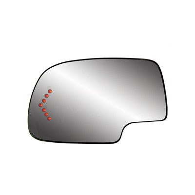 2005 gmc sierra left driver side mirror glass assembly with heated glass with turn signal arswmgm1324102