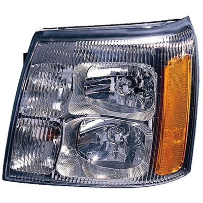 2002 cadillac escalade ext front driver side replacement halogen headlight assembly arswlgm2502232v