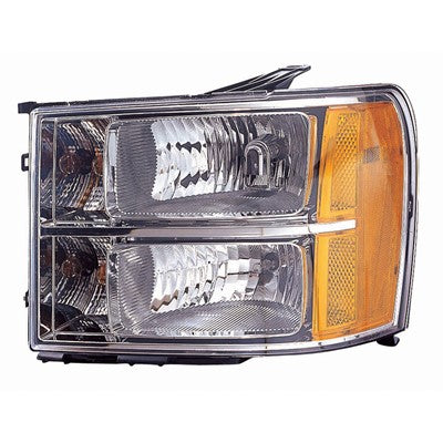 2009 gmc sierra front driver side replacement headlight assembly arswlgm2502283c