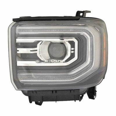 2018 gmc sierra 1500 front driver side replacement led headlight assembly arswlgm2502459