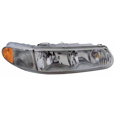 1997 buick century front passenger side replacement headlight lens and housing arswlgm2503182c