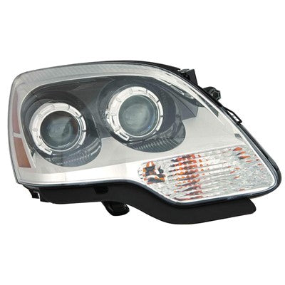 2011 gmc acadia front passenger side replacement halogen headlight assembly arswlgm2503358c