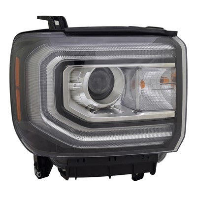 2018 gmc sierra front passenger side replacement headlight assembly arswlgm2503453