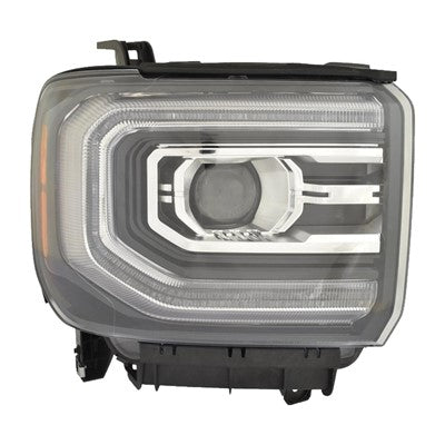 2016 gmc 1500 front passenger side replacement led headlight assembly arswlgm2503459