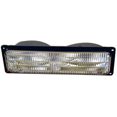 1996 gmc suburban front passenger side replacement turn signal parking light lens and housing arswlgm2521128c