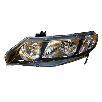 2007 honda civic front driver side replacement headlight lens and housing arswlho2502127v