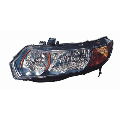 2007 honda civic front driver side replacement headlight assembly arswlho2502133c