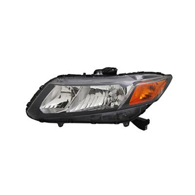 2012 honda civic front driver side replacement headlight assembly arswlho2502144v