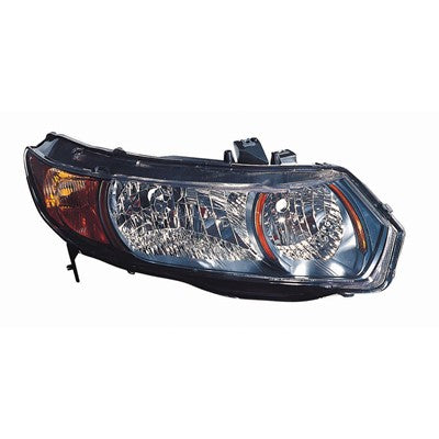 2007 honda civic front passenger side replacement headlight assembly arswlho2503133c