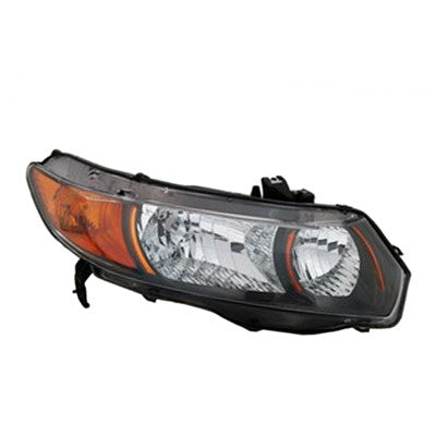 2007 honda civic front passenger side replacement headlight assembly arswlho2503133v