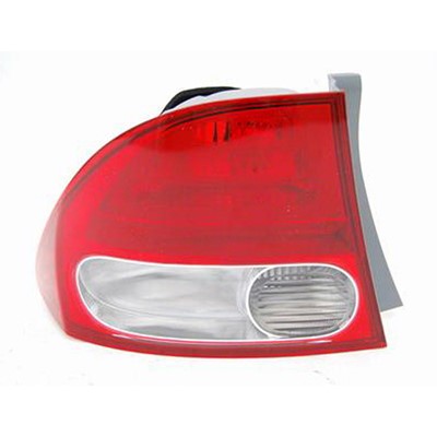 2010 honda civic rear driver side replacement tail light lens and housing arswlho2818138v