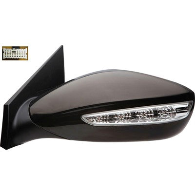 2011 hyundai sonata driver side power door mirror without heated glass with turn signal arswmhy1320167