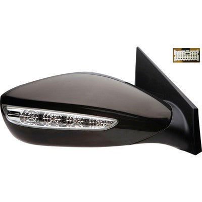 2011 hyundai sonata passenger side power door mirror without heated glass with turn signal arswmhy1321167